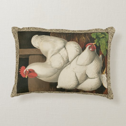 ロターズ&ヘンアウトアウトアウトサイドヘンハウス白縁どい アクセントクッション (裏面)