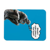 ロダンおもしろいのシンカー像 – ピザやタイ料理? マグネット (横)