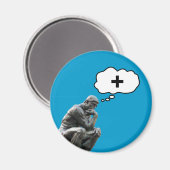 ロダンのシンカー像考え- 前向き マグネット (正面/裏面)