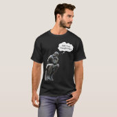 ロダンの考える人 - カスタム思考を追加 Tシャツ (正面フル)