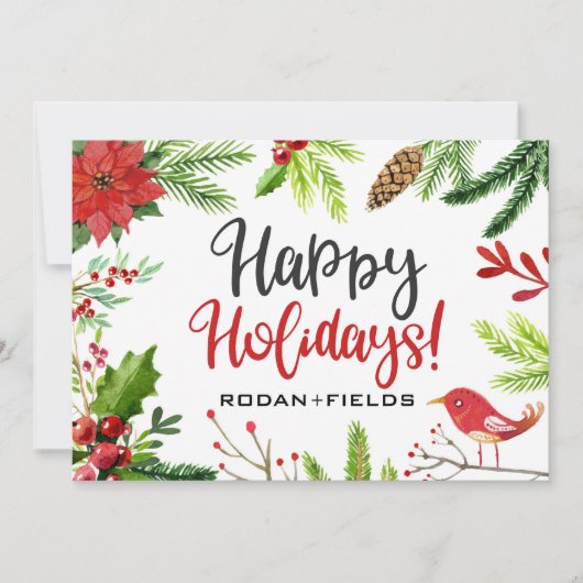 ロダン＆フィールズ ハッピー ホリデー カード (正面)