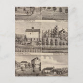 ロチェスターおよびミネソタ州ドッジの住宅 ポストカード (正面)