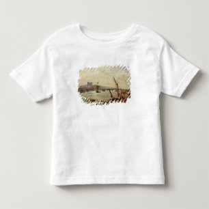 ロチェスターのカテドラルおよび城、c.1820-30 (油 トドラーTシャツ