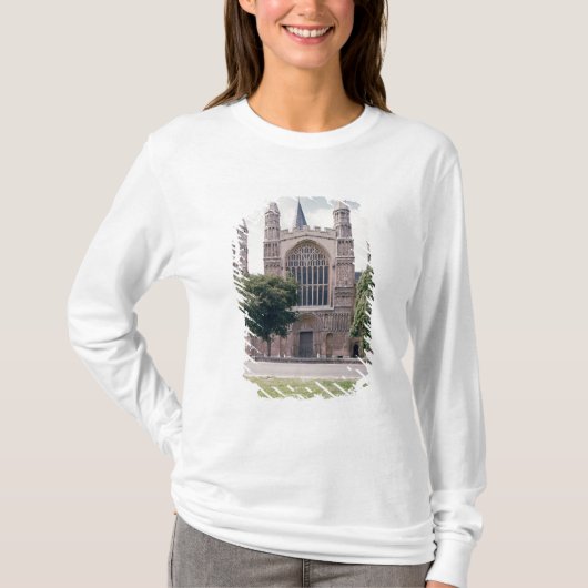 ロチェスターのカテドラルの西の前部の眺め Tシャツ (正面)