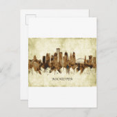 ロチェスターニューヨークシティスケープ インビテーションポストカード (正面/裏面)