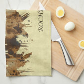 ロチェスターニューヨークシティスケープ キッチンタオル (四つ折り)