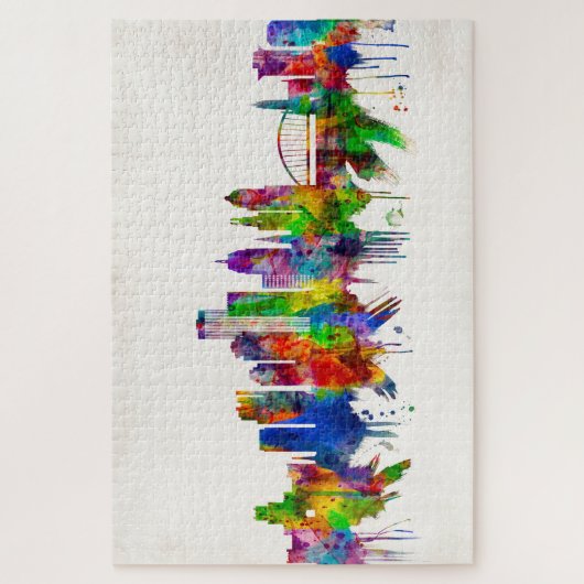 ロチェスターニューヨークスカイライン ジグソーパズル (縦)