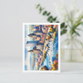 ロチェスターニューヨーク有名な旅行の場所の水色 ポストカード (スタンド正面)