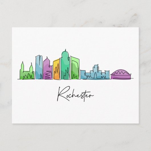 ロチェスターニューヨーク ポストカード (正面)