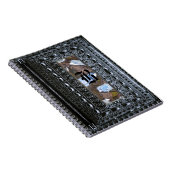 ロチェスターブルービクトリアンゴシックモノグラム ノートブック (右側)