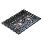 ロチェスターブルービクトリアンゴシックモノグラム ノートブック (左側)