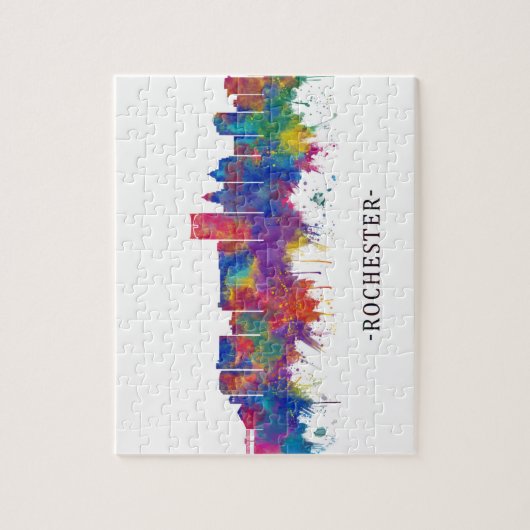 ロチェスターミネソタスカイライン ジグソーパズル (縦)