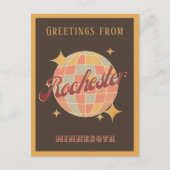 ロチェスターミネソタNYディスコレトロヴィンテージポストカー ポストカード (正面)