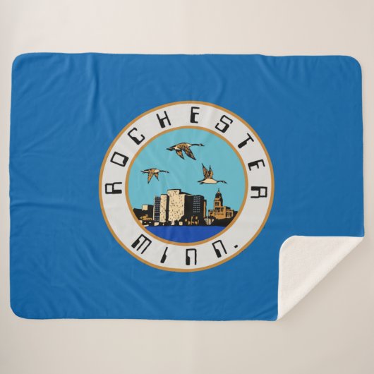 ロチェスター国旗（ミネソタ） シェルパブランケット (正面(横))