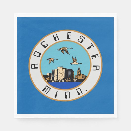 ロチェスター国旗（ミネソタ） スタンダードランチョンナプキン (正面)