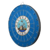 ロチェスター国旗(ミネソタ) ダーツボード (正面右)