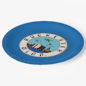 ロチェスター国旗（ミネソタ） ペーパープレート (アングル)