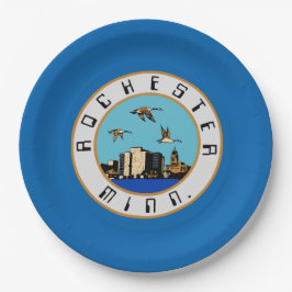 ロチェスター国旗（ミネソタ） ペーパープレート