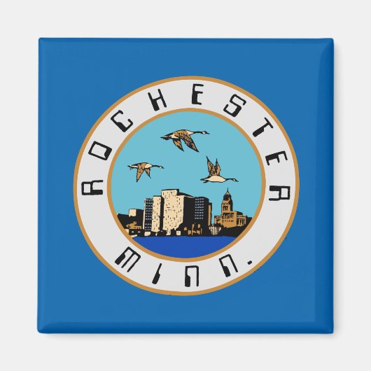ロチェスター国旗(ミネソタ) マグネット (正面)