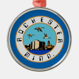 ロチェスター国旗（ミネソタ） メタルオーナメント