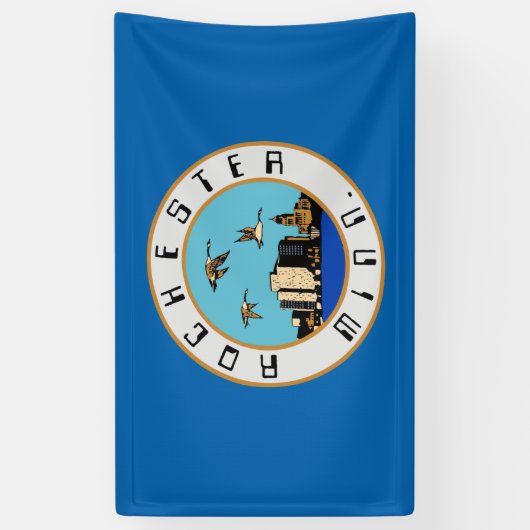 ロチェスター国旗(ミネソタ) 横断幕 (縦)