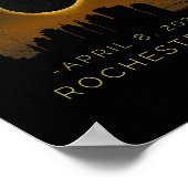 ロチェスター太陽のニューヨークでの皆既食 ポスター (角)