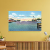 ロチェスター港とNY海軍民兵 キャンバスプリント (インサイチュ (リビング))