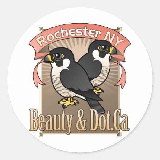 ロチェスター美しい&ドット.Ca ラウンドシール (正面)