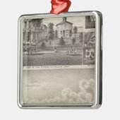 ロチェスター、ミネソタの住宅 メタルオーナメント (左)