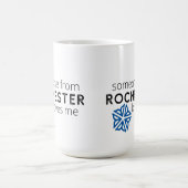 ロチェスター(NY)出身の人が私を愛している コーヒーマグカップ (中央)