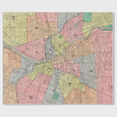 ロチェスターNY (1901年)のヴィンテージの地図 ラッピングペーパー (フラット)
