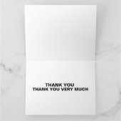 ロッおもしろいカー1950s、ビッグカードをありがとう サンキューカード (内部)