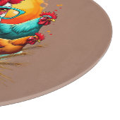 ロッおもしろいスター"Not Today Clucker"ファームライフアート カッティングボード (角)