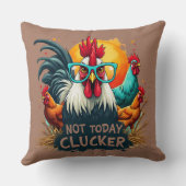 ロッおもしろいスター"Not Today Clucker"ファームライフアート クッション (裏面)