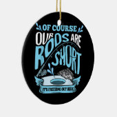 ロッおもしろいドはショートアイス魚釣りパパグランパ セラミックオーナメント (右)