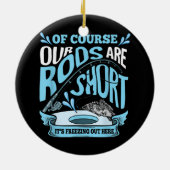 ロッおもしろいドはショートアイス魚釣りパパグランパ セラミックオーナメント (裏面)