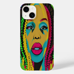 ロッはっきりしたクをポップ・アートの持つアフリカ系のアートアメリカ人女性 Case-Mate iPhone 14ケース