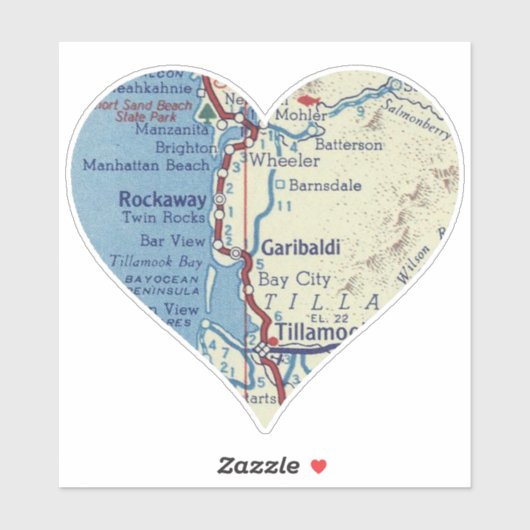 ロッカウェイORヴィンテージマップ シール (シート)