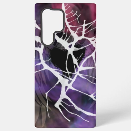 ロッカグランジハートと煙 SAMSUNG GALAXYケース (裏面)