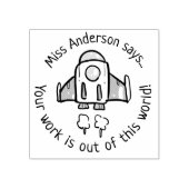 ロッカスタムクラウンドでの先生賞賛 ラバースタンプ (インプリント)