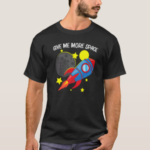 ロッカッコいいク女子男性へキッズロケット宇宙船 Tシャツ