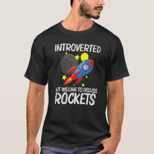ロッカッコいいク女子男性へキッズロケット宇宙船 Tシャツ