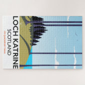 ロッカトリン・スコットランド旅行ポスター ジグソーパズル (横)