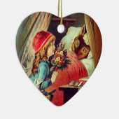 ロッカポッヘン – リトルレッドライディングフード – グリム セラミックオーナメント (右)