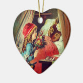 ロッカポッヘン – リトルレッドライディングフード – グリム セラミックオーナメント (左)