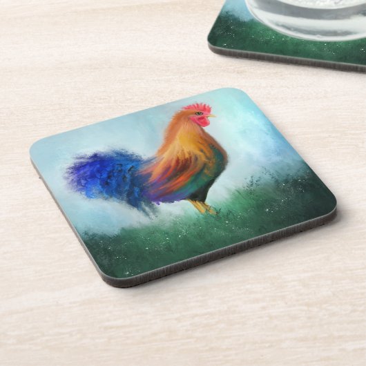 ロッカラフルスターファインアートコースター コースター (左側)