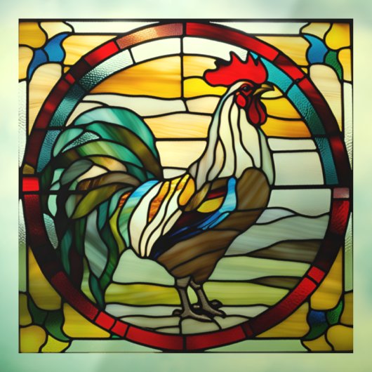 ロッカラフルスターフェイクステンドグラス ウィンドウサイン (シート3)