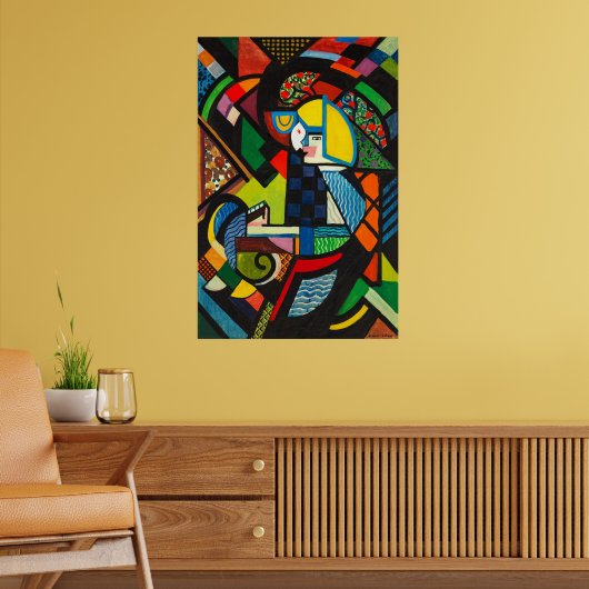 ロッカーに乗った娘 ポスター (リビング2)