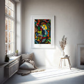 ロッカーに乗った娘 | Henry Lyman Saien ポスター