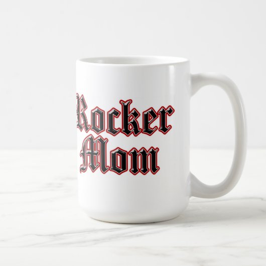 ロッカーのお母さんのマグ コーヒーマグカップ (右)